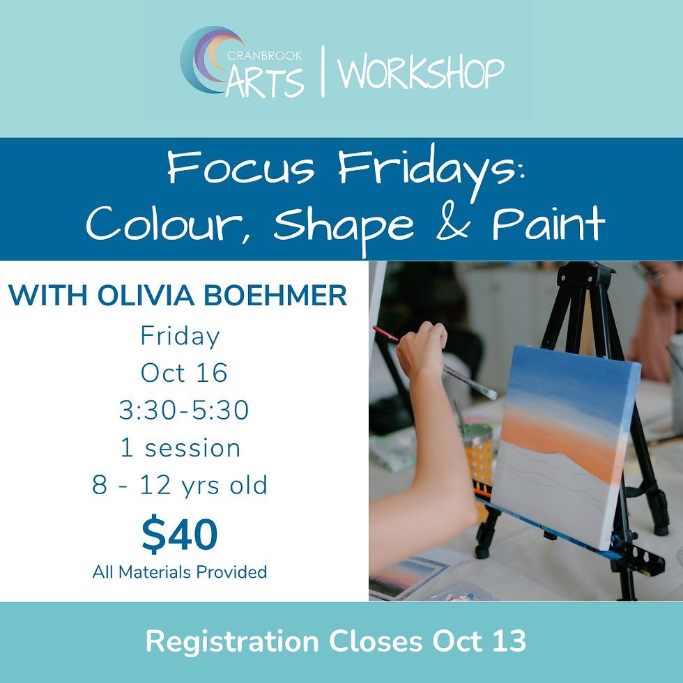 Focus Fridays: Colour, Shape & Paint