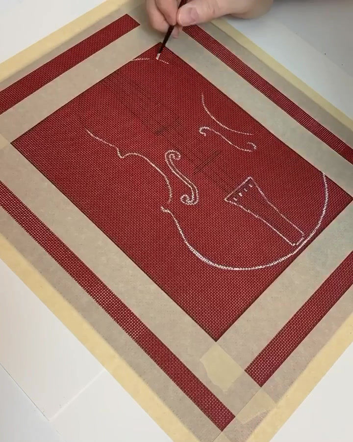 Thumbnail: Painted Needlepoint Canvas