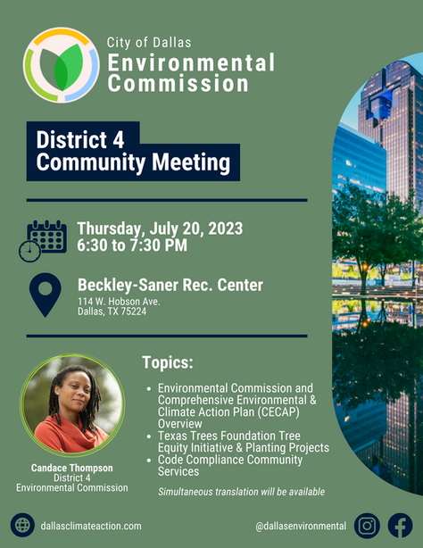 Environmental Commission District 4 Community Meeting