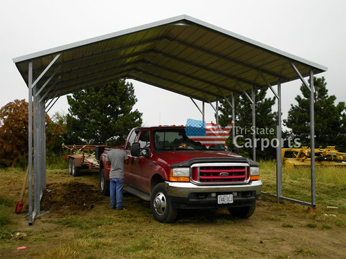 Boxed Eve Style Carports And Buildings Backyard1