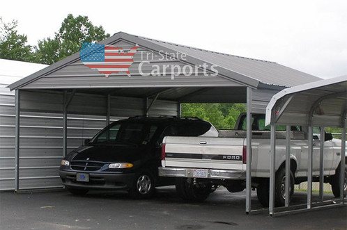 V Roof Style Carports And Buildings