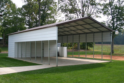 V Roof Style Carports And Buildings