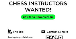 Chess Instructors Wanted