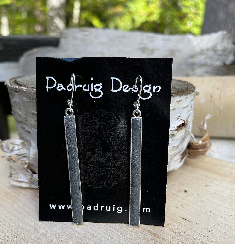 Thumbnail: Clay Rectangle Earrings