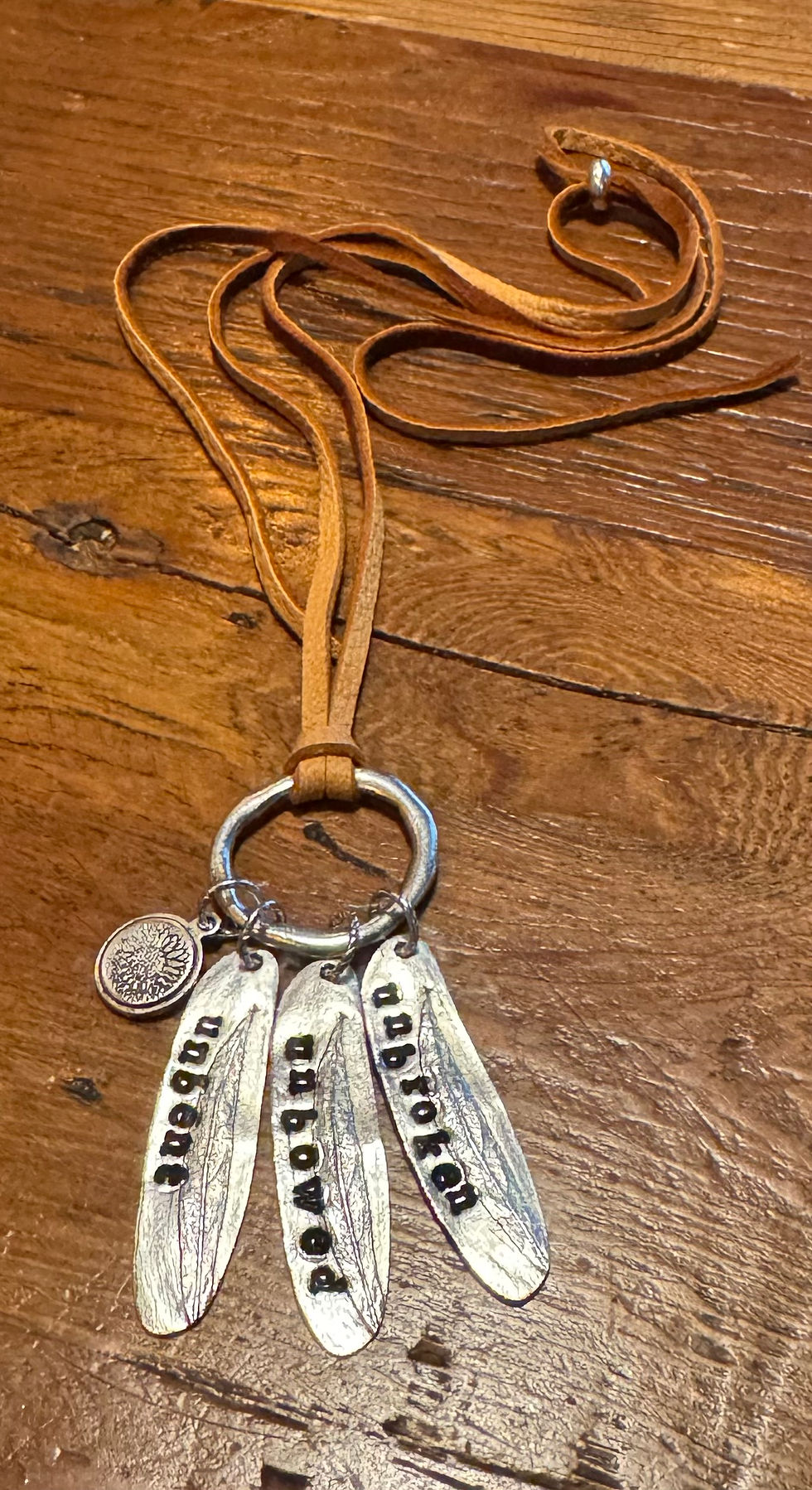 Thumbnail: "Unbent - Unbowed - Unbroken" Necklace