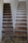 before and after flooring on stairs