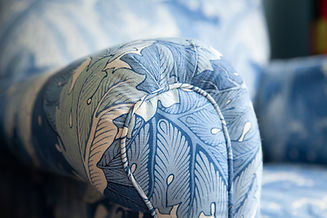 blue sofa