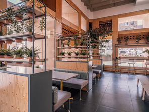 empty bar seating area