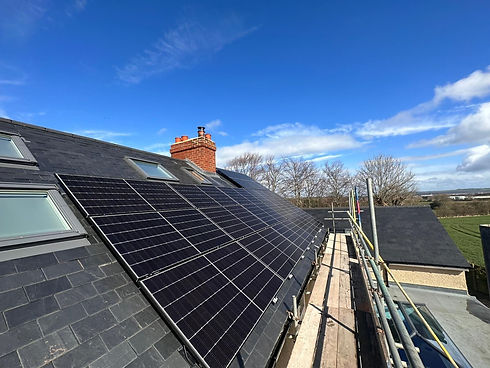 solar panels installed