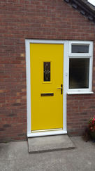 Yellow uPVC door