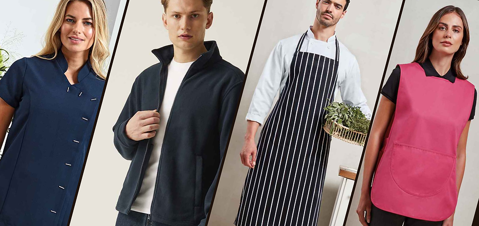 A group of people wearing a variety of workwear