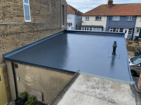 flat roof installed