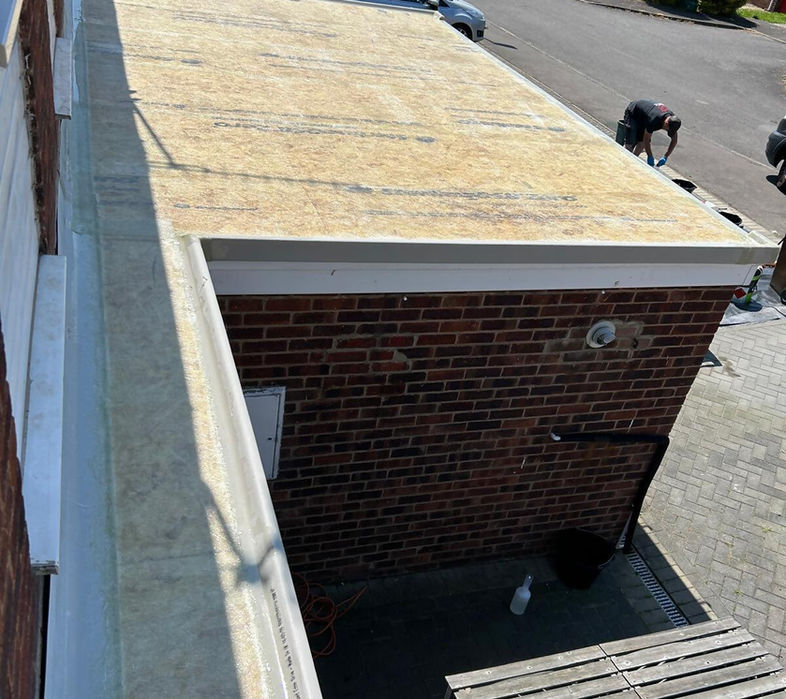 start of roof installation