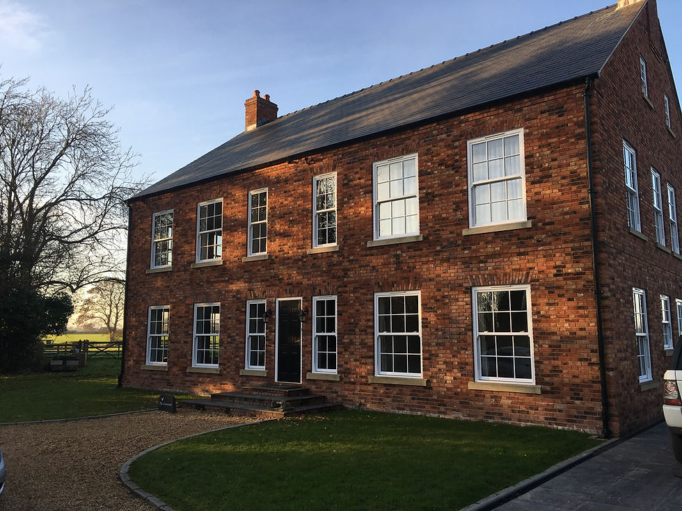 Old house with new windows