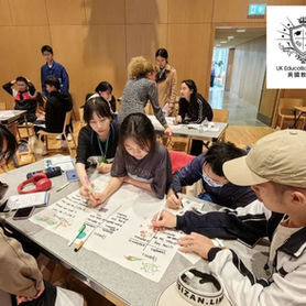 students working on project