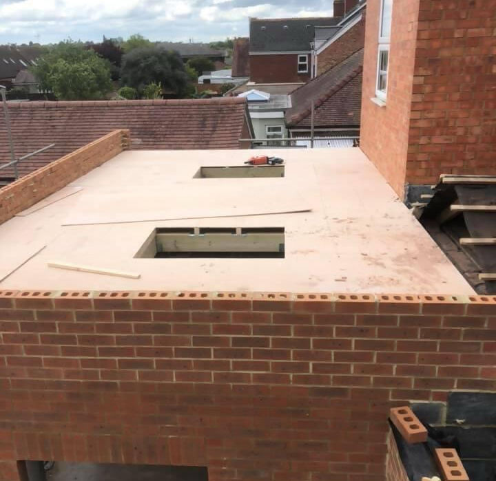 unfinished extension being build
