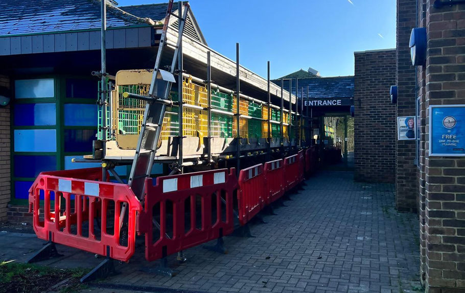 scaffolding on high street