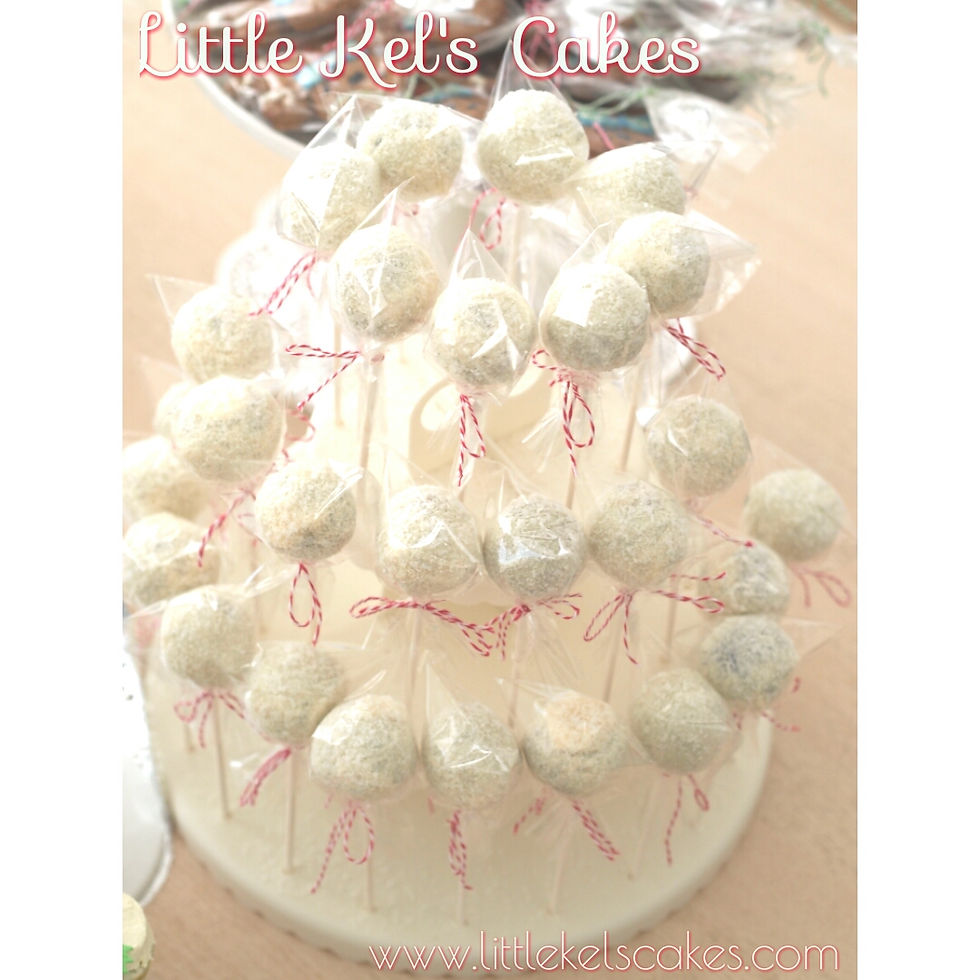 Chocolate cake pops shredded coconut