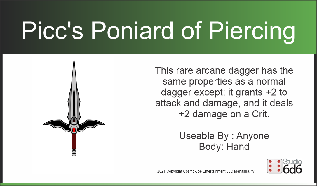 Picc's Poniard of Piercing