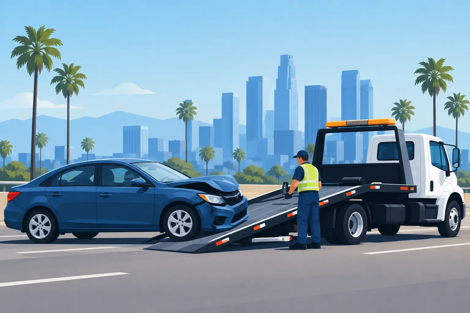 Free Accident Towing Los Angeles After a Crash