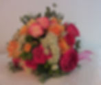 Vintage  Hot Pink and Orange Roses