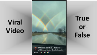 A reflection rainbow that doesn’t reflect reality: examining a viral video