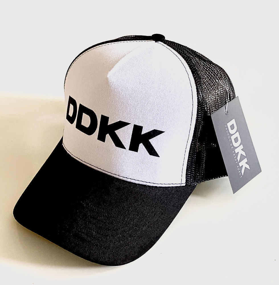 DDKK kšiltovka snapback s ohnutým kšiltem a síťovanou zadní částí