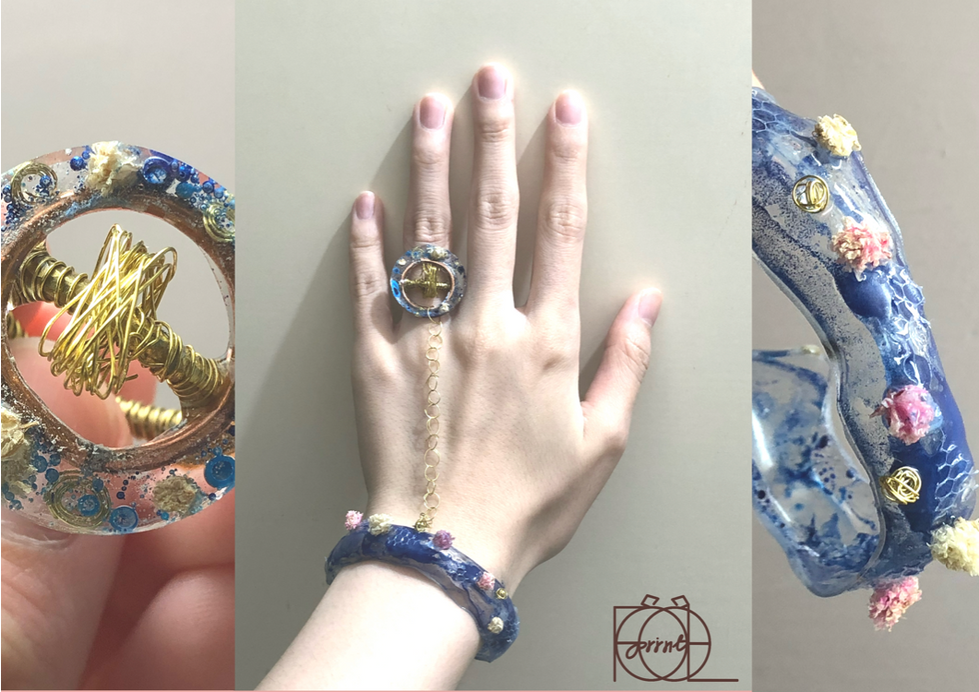 Title: Connection (Sustainable)
Medium: Ring and Bangle
Size: around 15 x 7 (overall)
Date of completion: 2021