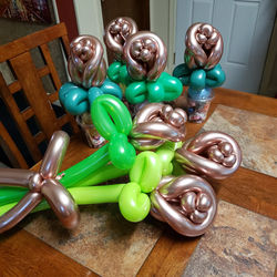 Rose Gold Candy Cups and Bouquet