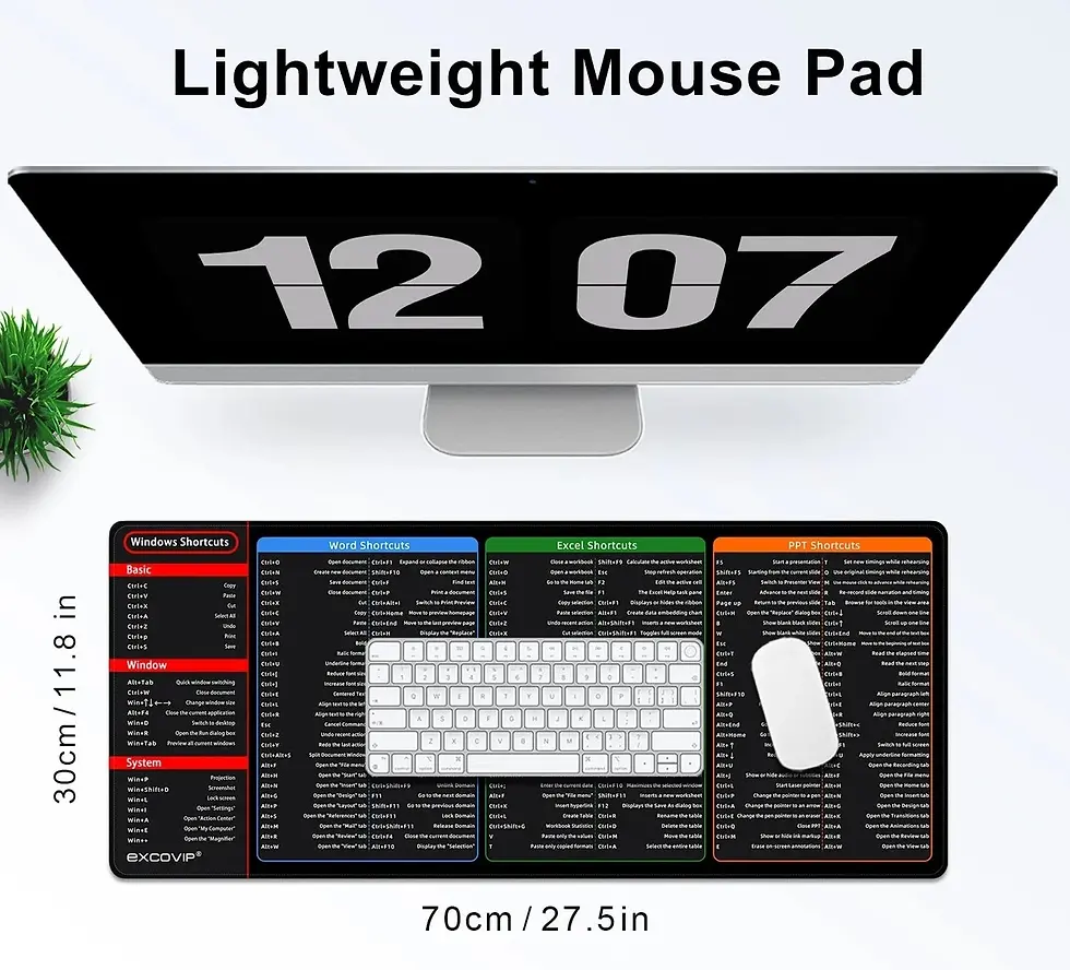 Miniatura: Shortcut Keys Mouse Pad