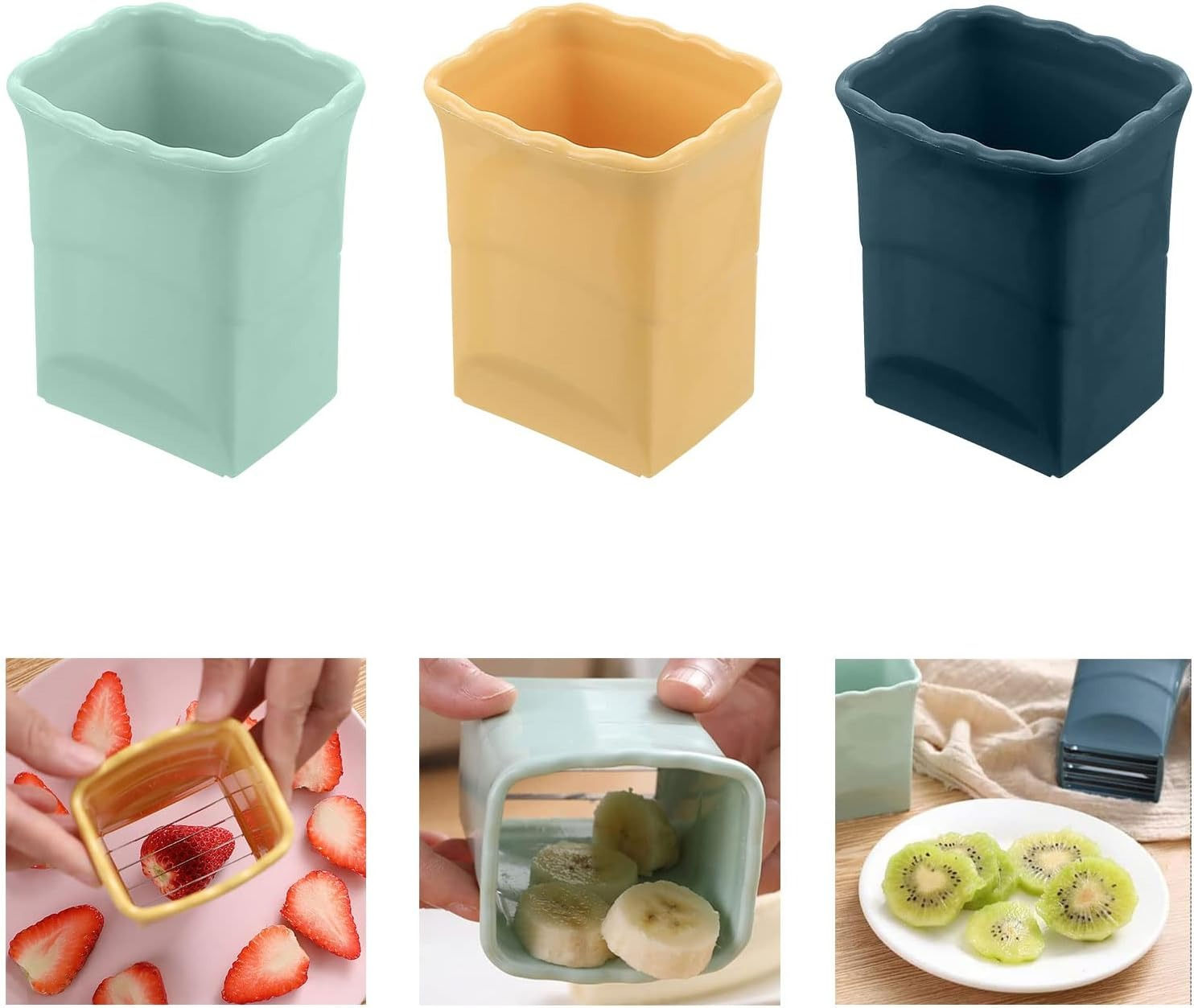 Stainless Steel Handheld Fruit Cup Slicer