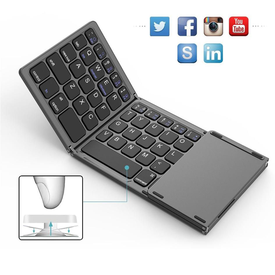 Miniature : Foldable wireless bluetooth keyboard