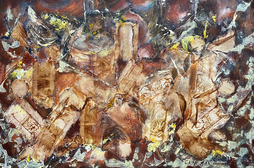 Concentration_ 36 x 24, Acryilc & Collage on Canvas.jpeg