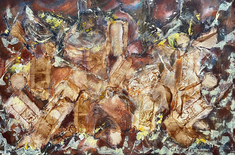 Concentration_ 36 x 24, Acryilc & Collage on Canvas.jpeg