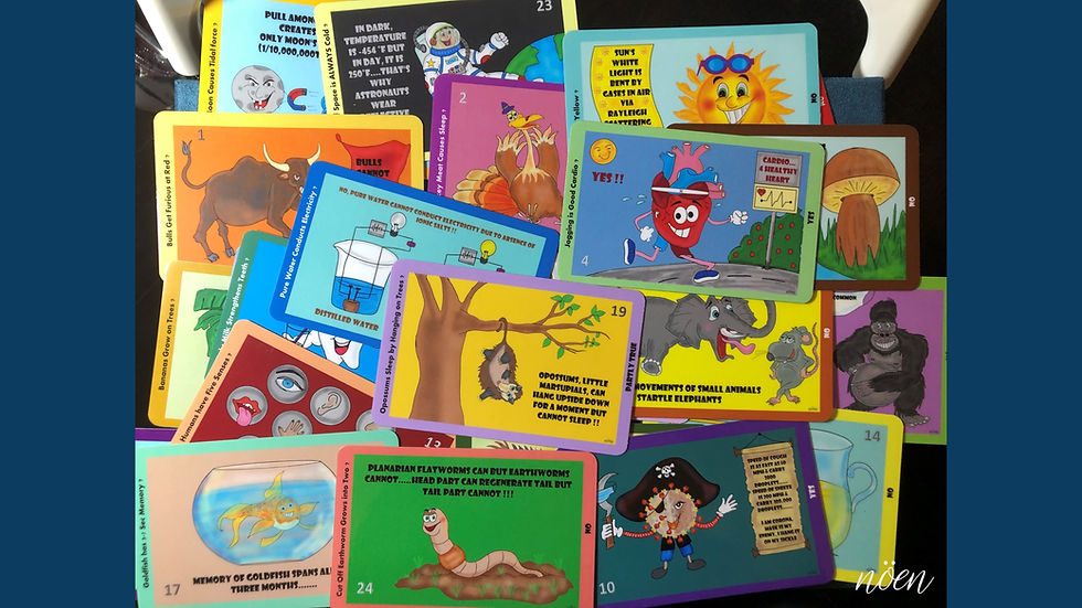 Thumbnail: Cards Version (PNG, 3x5 Inch): Science Myths - Children Playing Deck (Digital)