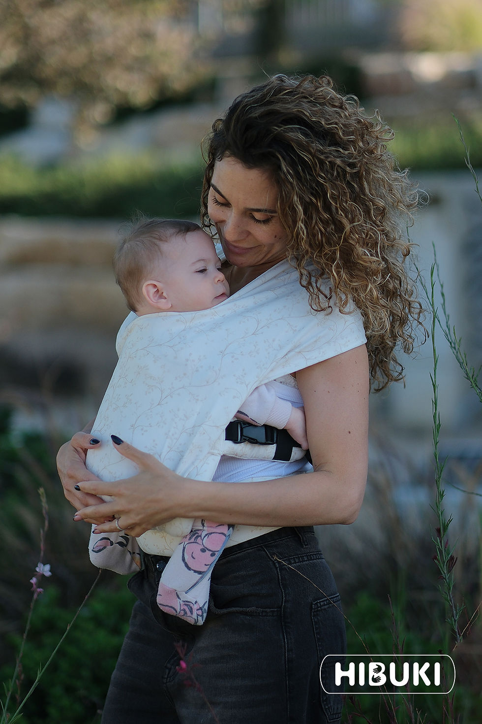 תמונה ממוזערת: מנשא מלידה BabyBoss Textile Melody Camellia