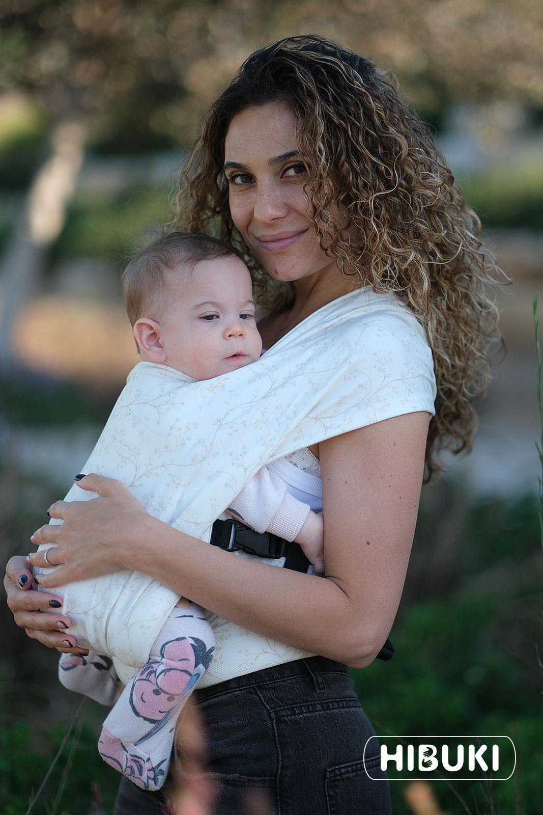 מנשא מלידה BabyBoss Textile Melody Camellia