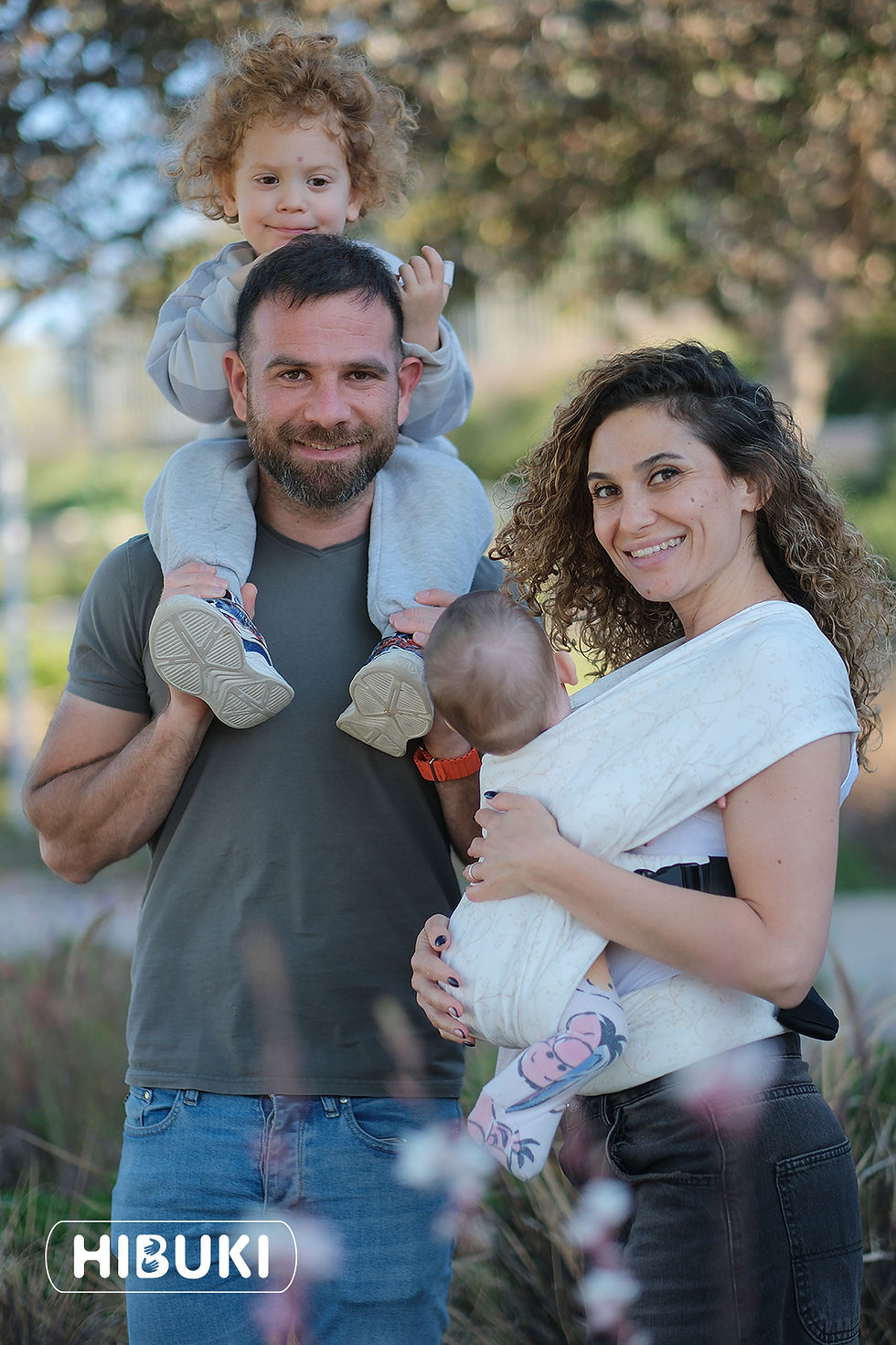 תמונה ממוזערת: מנשא מלידה BabyBoss Textile Melody Camellia