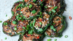 Tofu Stuffed Long Beans