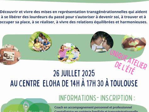 En atelier de constellations familiales, 3 façons de prendre sa place et d’éclairer sa vie...