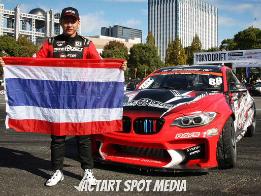 POP ลัทธพล แก้วชิน ตัวแทนคนไทยหนึ่งเดียวในการดริฟระดับโลกTokyo Drift 2024 Odaiba