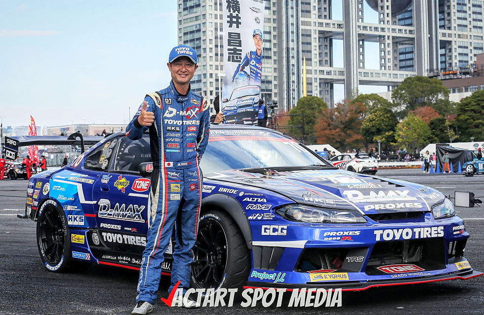 Yokoi Masashi นักดริฟท์แถวหน้าของญี่ปุ่นกับทีม D-Max Racing