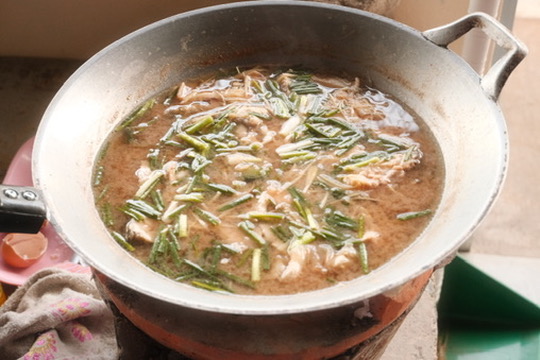 homemade Thai chicken feet soup