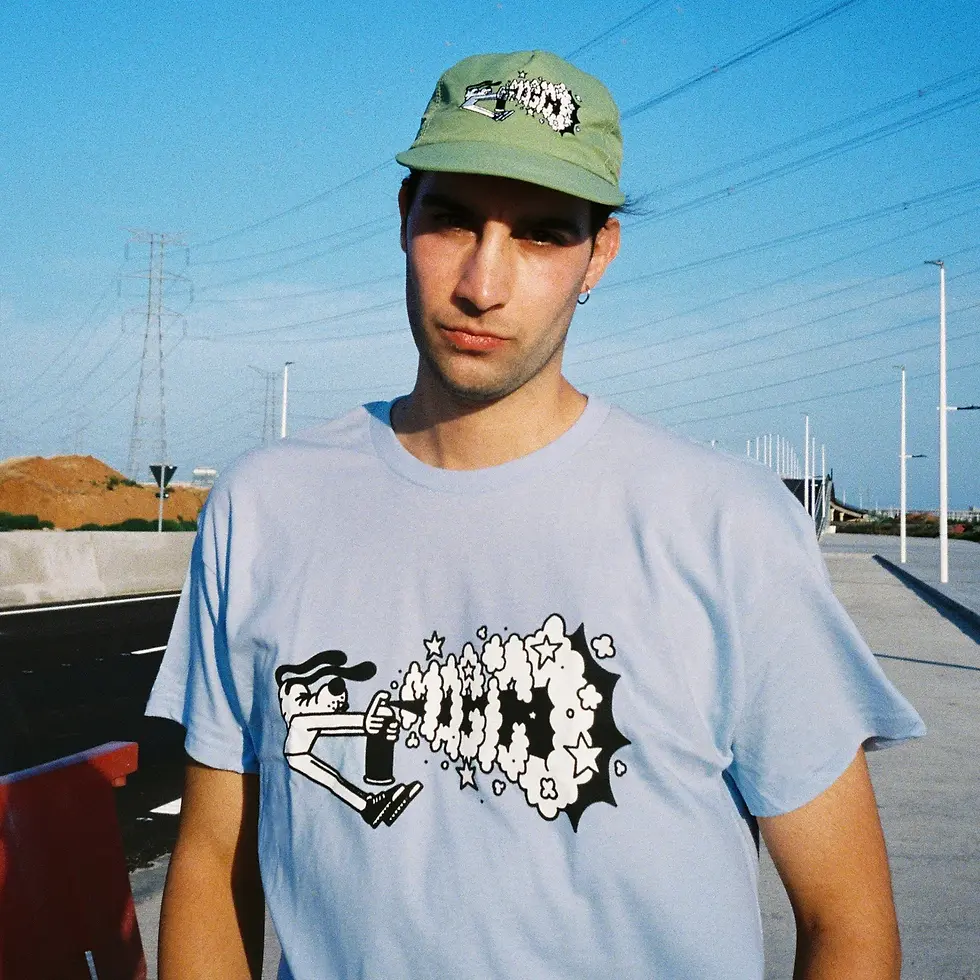 Thumbnail: MAGICO X MAX SOLCA  "SPRAY" TEE  |  Baby Blue