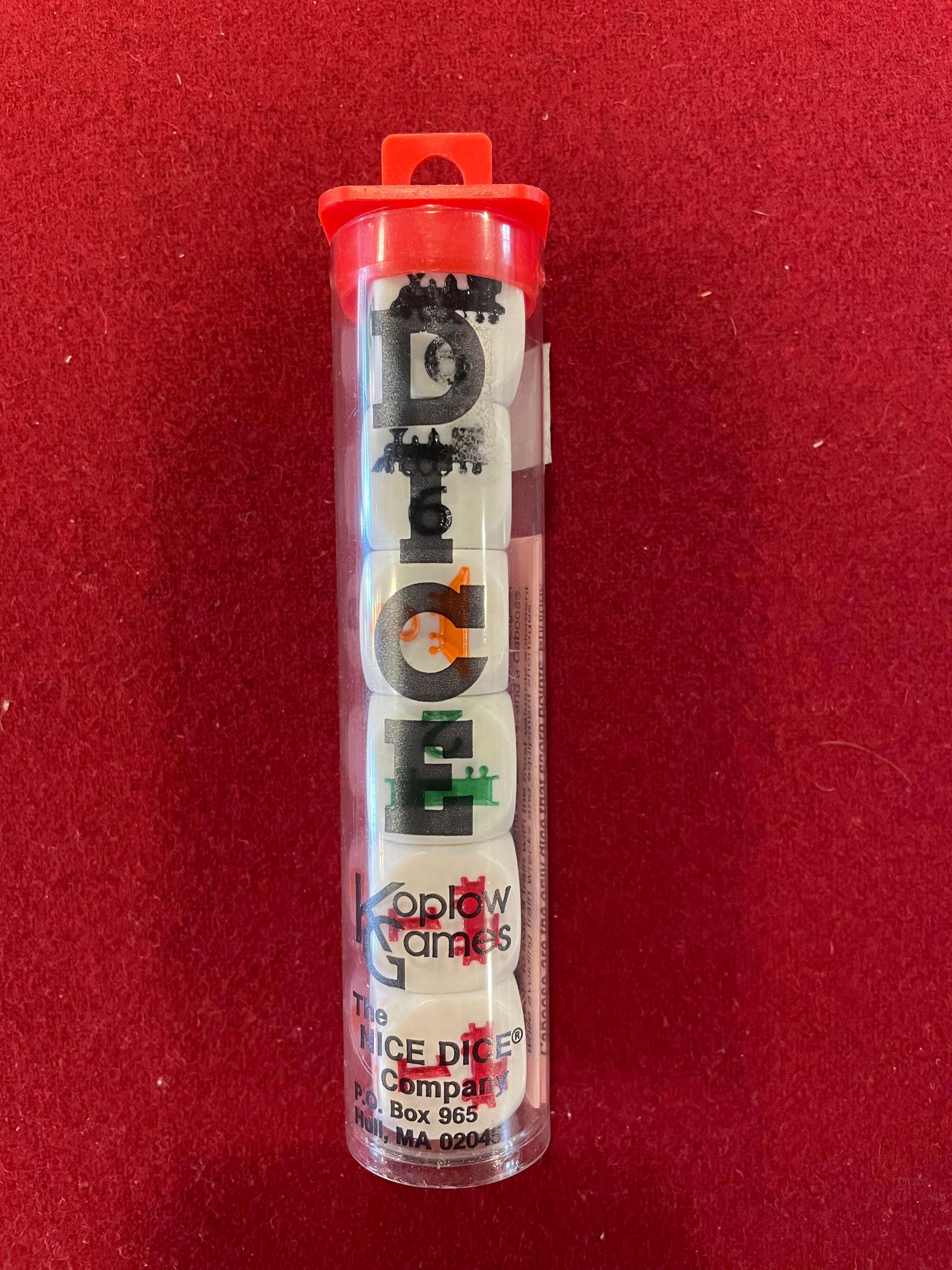 Portable 6-dice train game