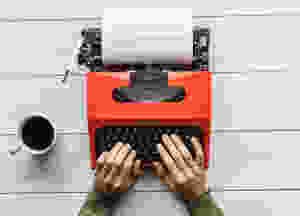 image of an old typewriter