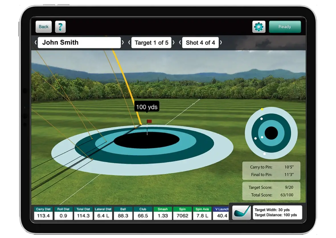Flightscope X3 Ziele anspielen
