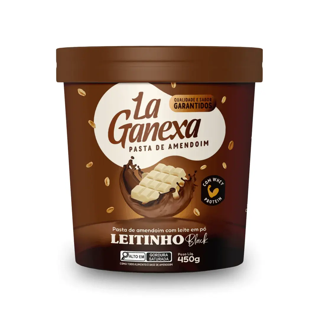 Pasta Amendoim Leitinho Black 450g La Ganexa