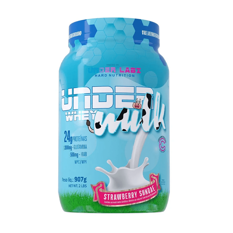 Under Milk Whey 907g Strawberry Sundae Under Labz