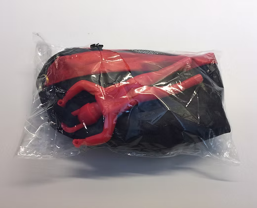 no tangle parachute package from drone sky hook 
